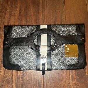 L.A.M.B. Black and Gray Clutch